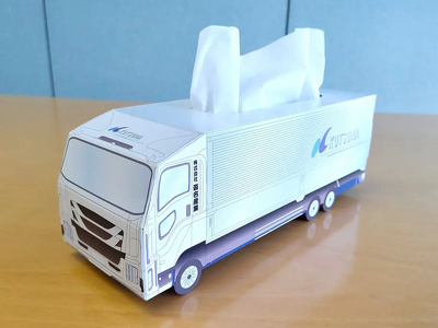 トラック型BOXティッシュ